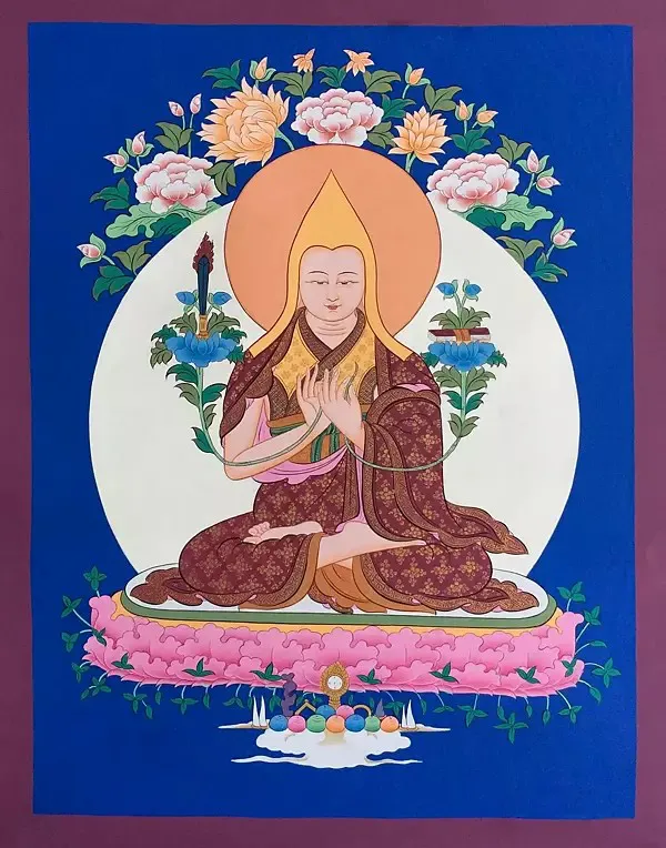 Tsongkhapa (Brocadeless Thangk