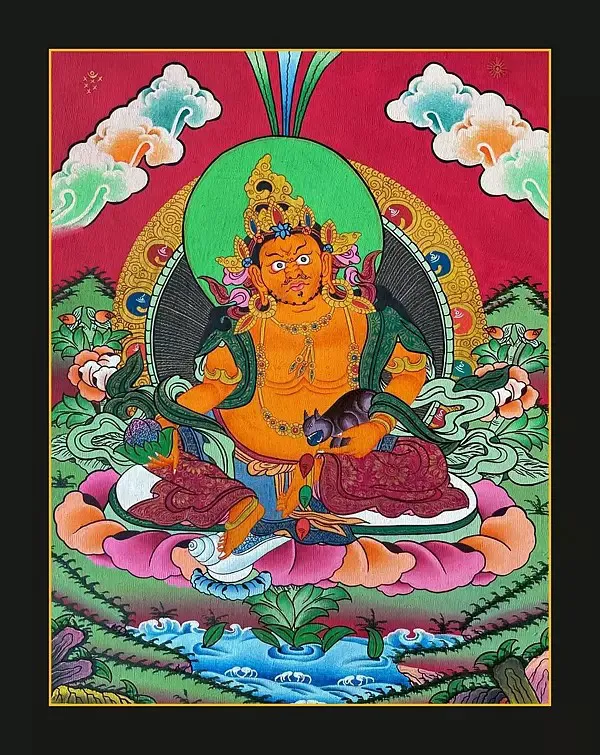 Dzambala or Jambala Thangka (B
