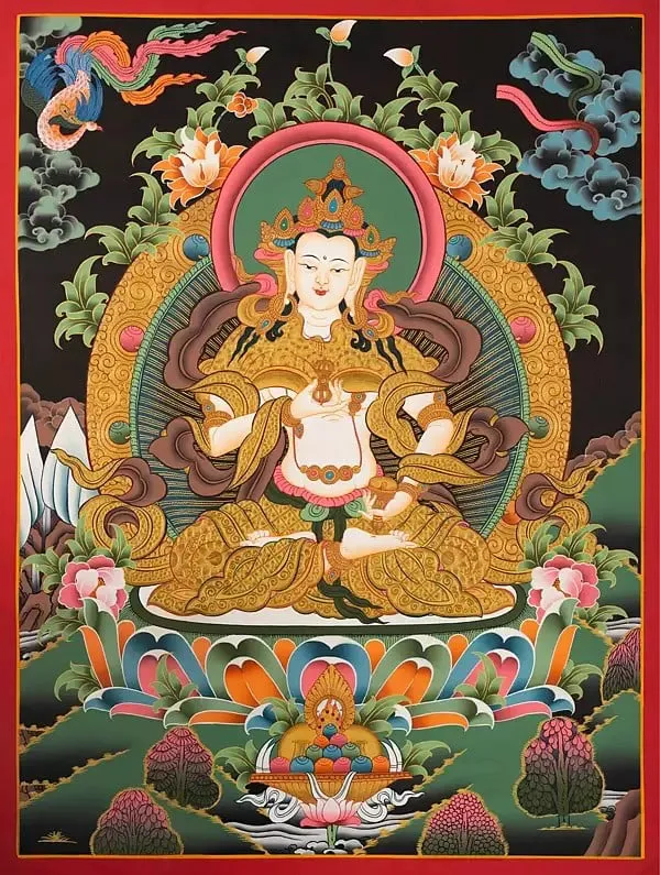 Vajrasattva Thangka (Brocadele