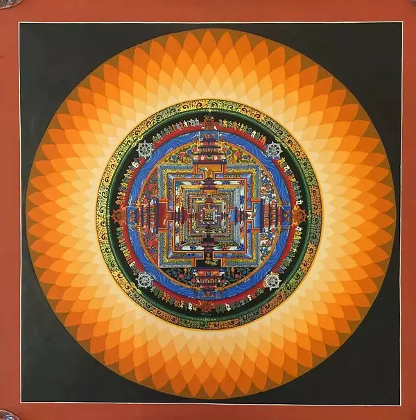 Kalachakra Mandala with Lotus 