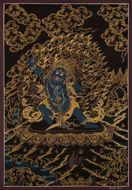 Vajrapani Thangka Painting (Br