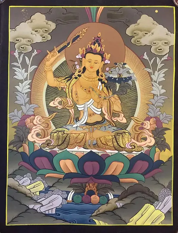 Manjushree (Brocadeless Thangk
