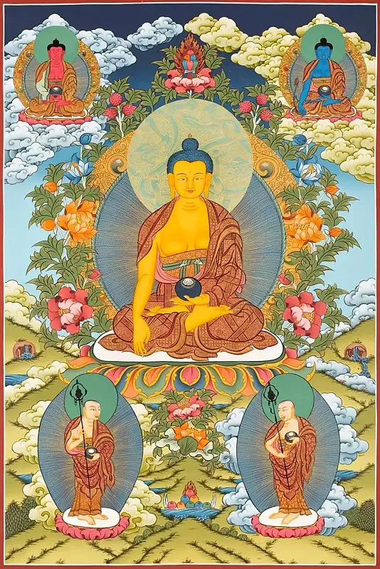 Shakyamuni Buddha Thangka (Bro