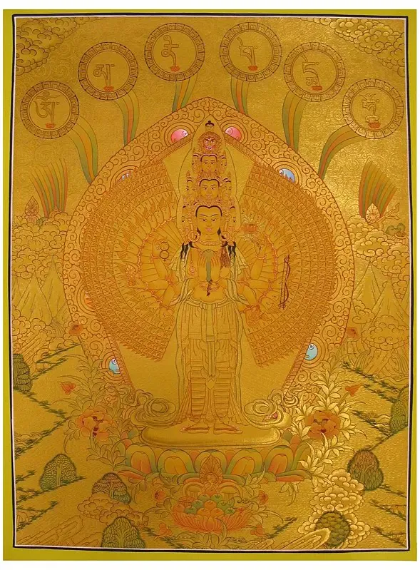 Lokeshvara (Brocadeless Thangk