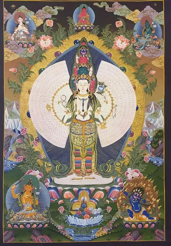 Lokeshvara (Brocadeless Thangk