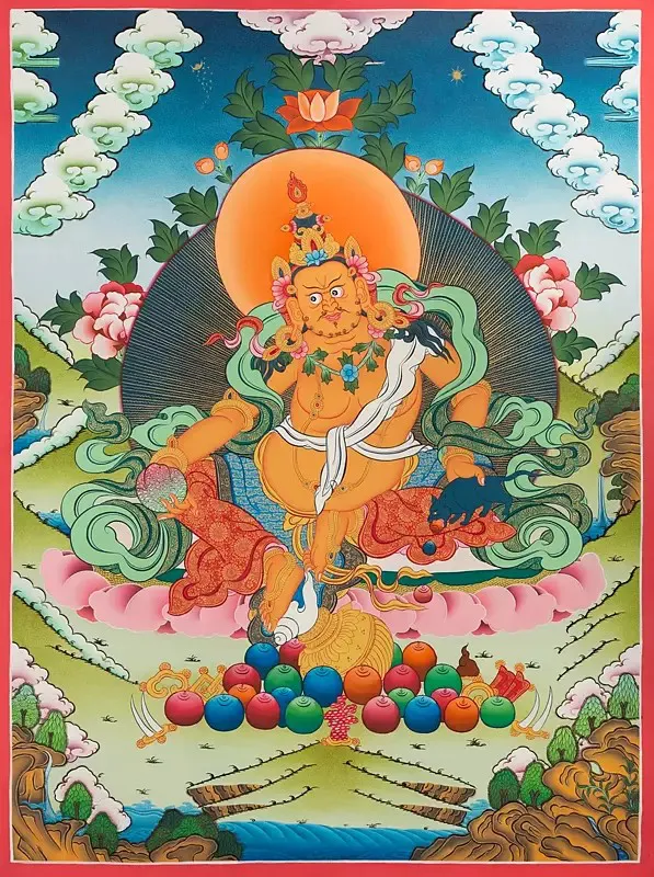 Dzambala Thangka (Brocadeless 