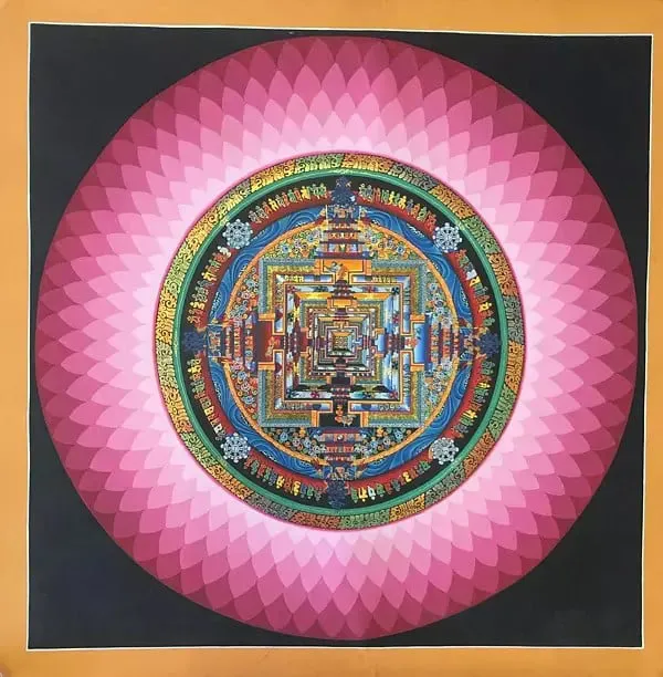 Lotus Kalachakra Mandala (Broc
