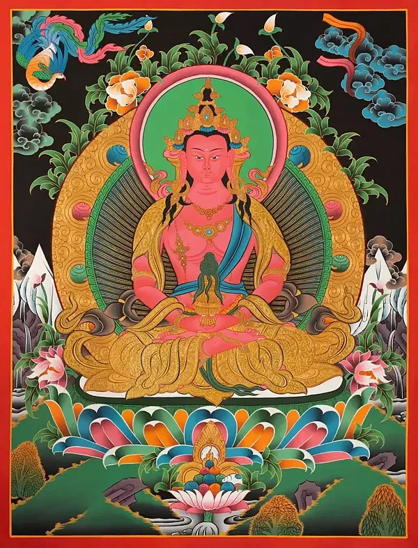 Aprarmita/Amitayus Thangka (Br