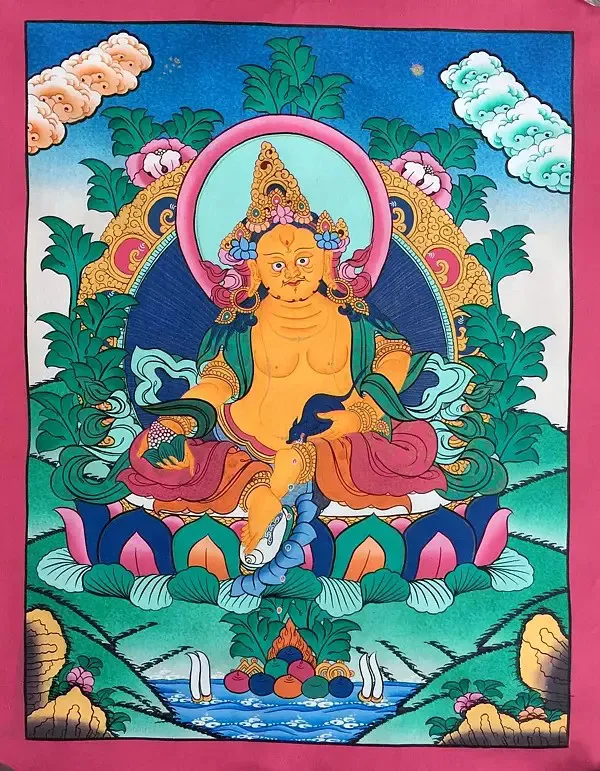 Dzambala Thangka (Brocadeless 