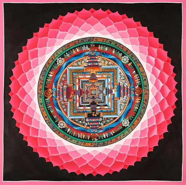 Kalachakra Mandala with Lotus 