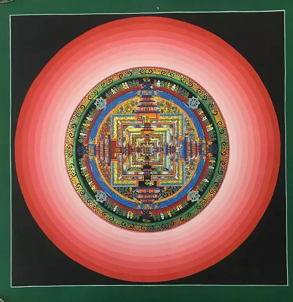 Kalachakra Mandala with Halo (