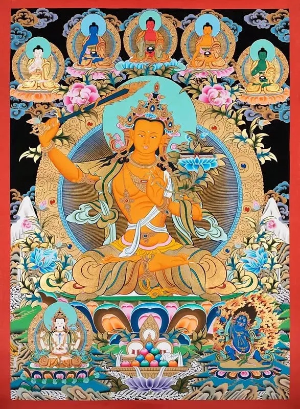 Manjushree with Five Buddha (B