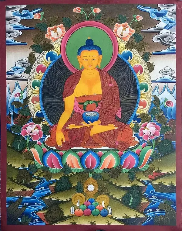 Shakyamuni Buddha Thangka (Bro