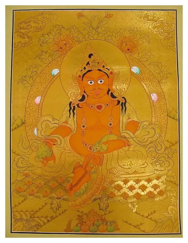 Dzambala (Brocadeless Thangka)