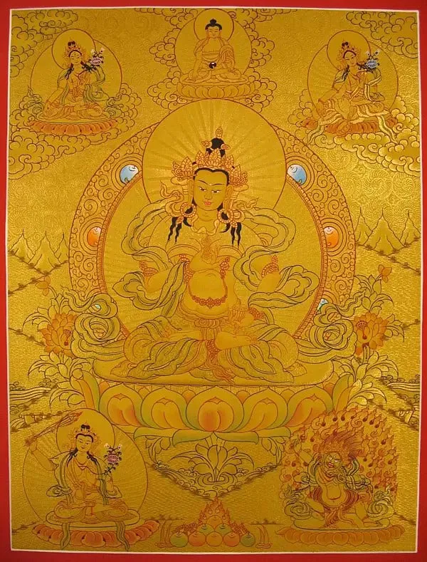 Vajrasattva Thangka (Brocadele