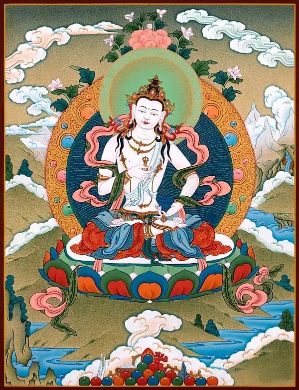 Vajrasattva Thangka (Brocadele
