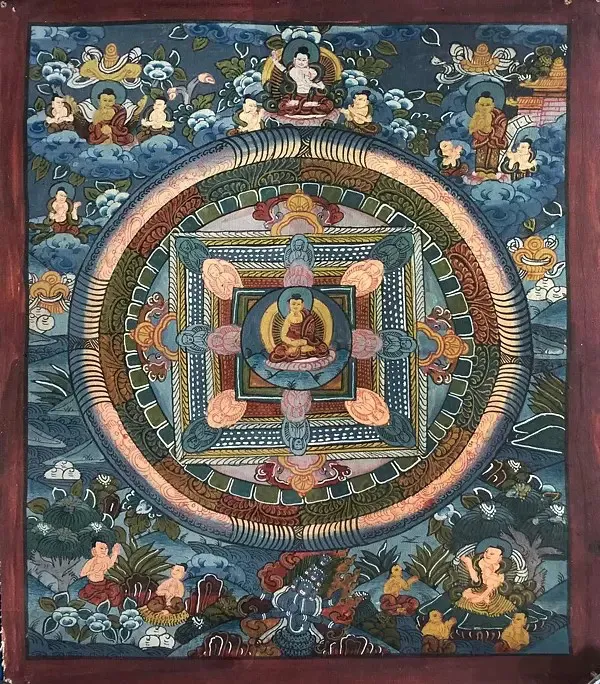 Mandala Thngka (Brocadeless Th