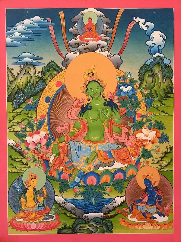 Goddess Green Tara (Brocadeles