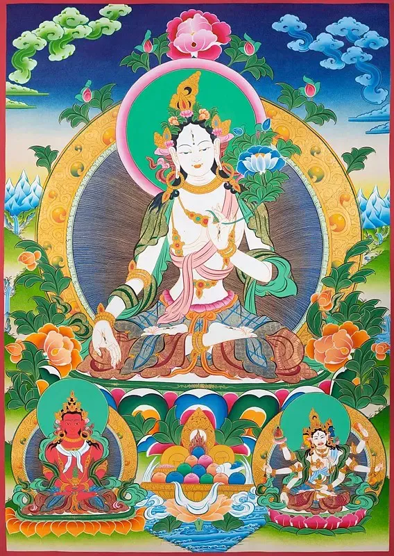 Goddess White Tara (Brocadeles