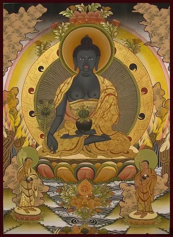 Medicine Buddha Thangka (Broca