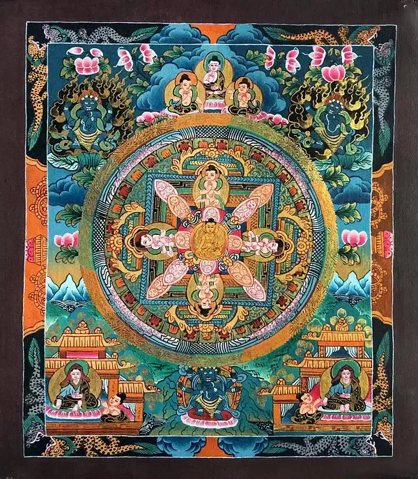 Small Buddha Mandala Thangka (