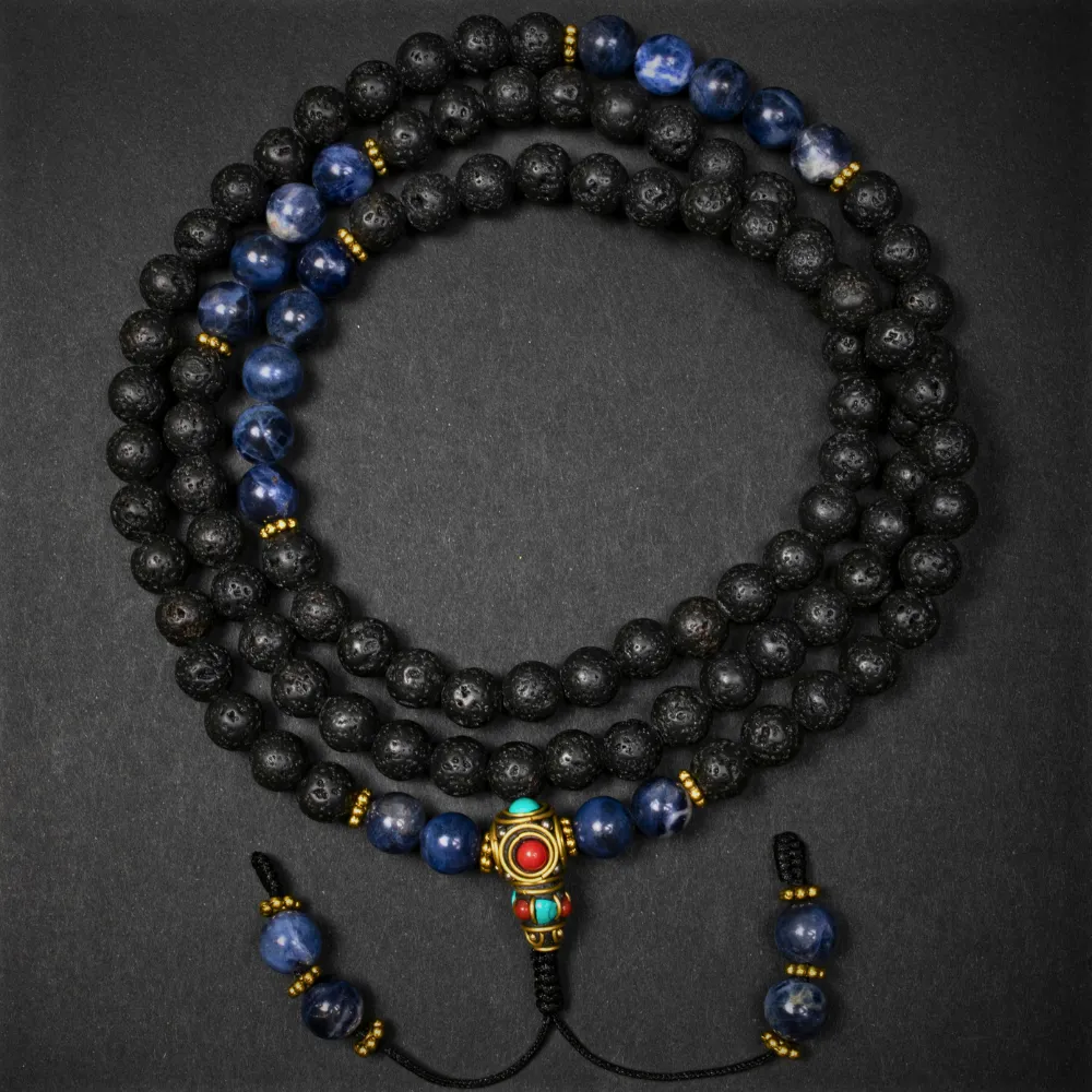 Lava Stone with Soldalite Calm