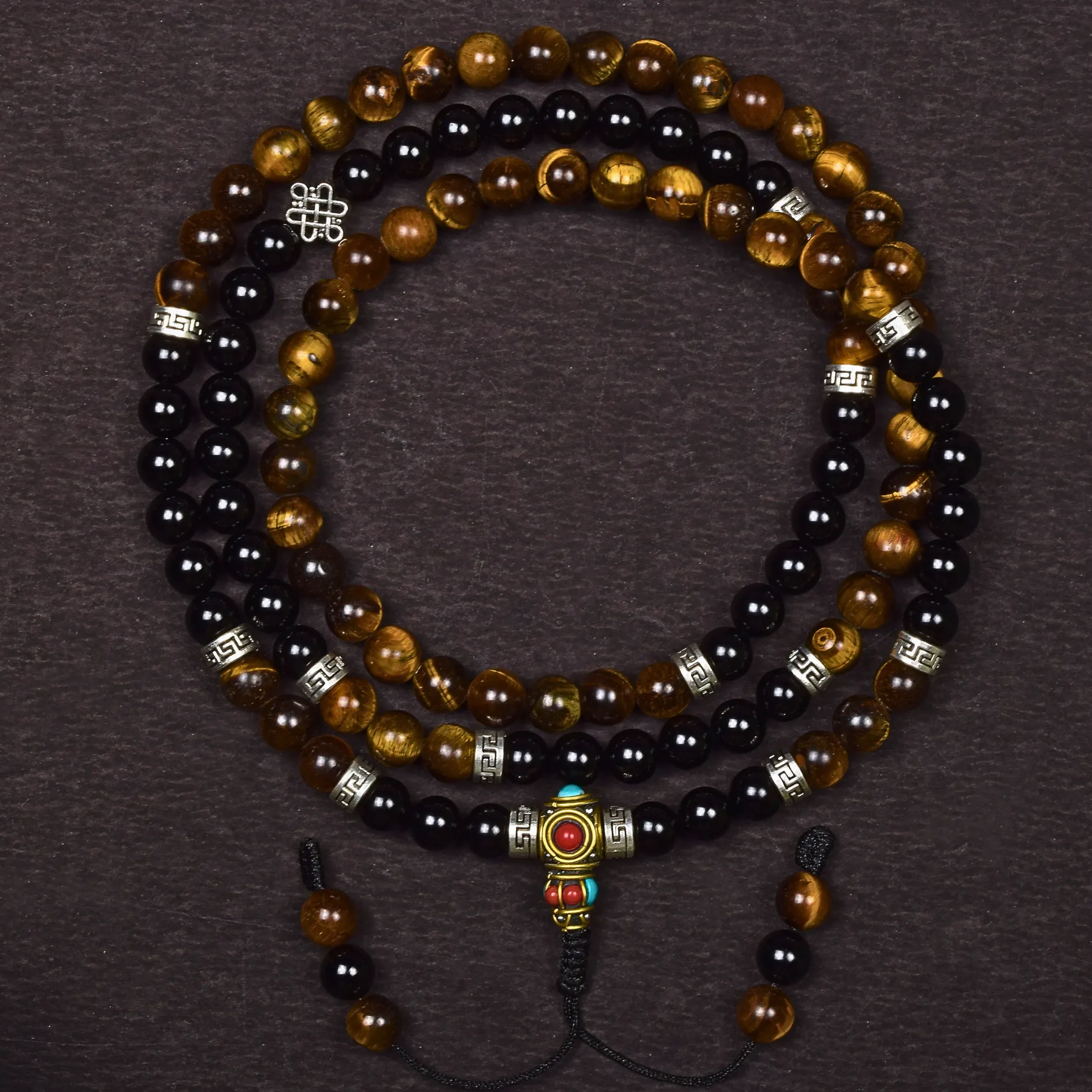 Onyx with Tiger Eye Endless Kn