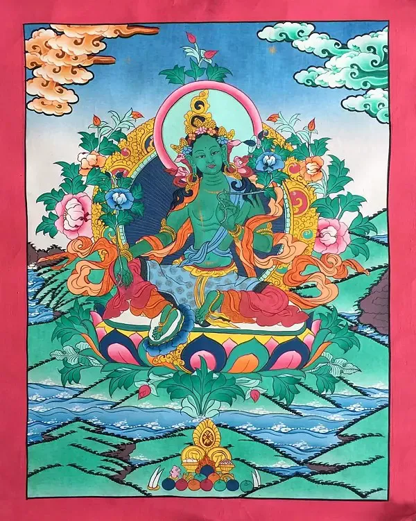 Green Tara On L